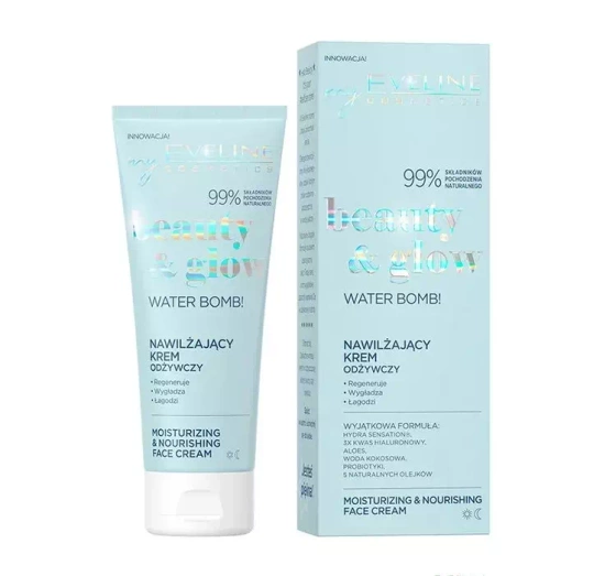 Eveline Cosmetics Beauty&Glow Water Bomb nawilżający krem do twarzy 75 ml