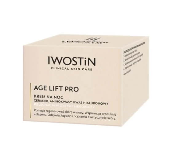 Iwostin Age Lift Pro krem na noc dla skóry dojrzałej w okresie menopauzy 50 ml