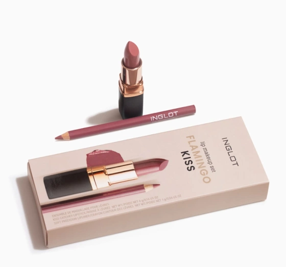 Inglot zestaw do makijażu ust Flamingo Kiss