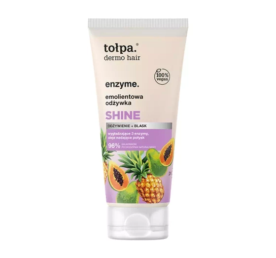Tołpa Dermo Hair Enzyme emolientowa odżywka do włosów Shine 200ml