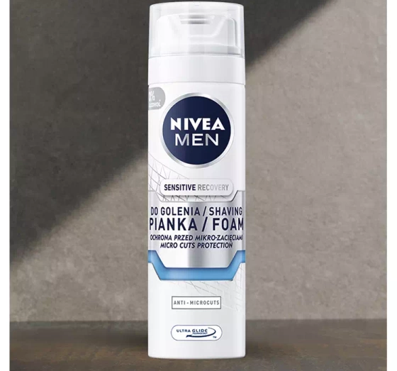 NIVEA MEN Sensitive Recovery regenerująca pianka do golenia dla mężczyzn 200 ml