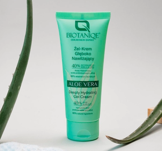 Biotaniqe Aloe Vera głęboko nawilżający żel-krem do twarzy 50 ml