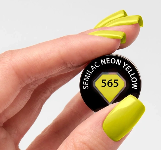Semilac Garden Party lakier hybrydowy 565 Neon Yellow 7 ml