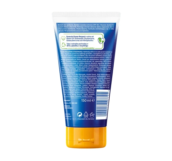 NIVEA SUN Protect&Moisture Invisible Finish balsam do opalania SPF50 150 ml