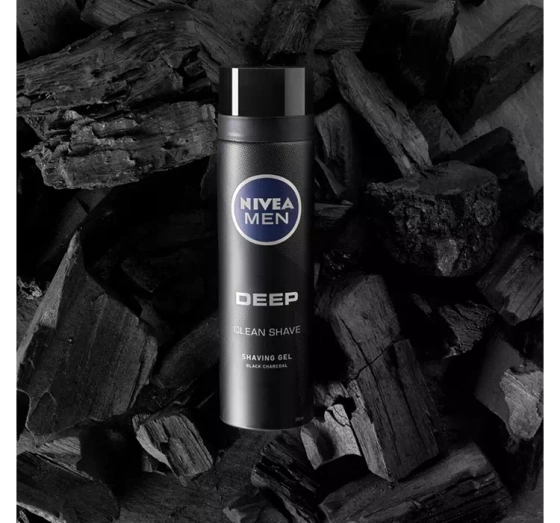 NIVEA MEN Deep żel do golenia z węglem 200 ml
