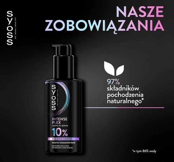 Syoss Intense Plex serum bez spłukiwania do bardzo zniszczonych włosów 100ml