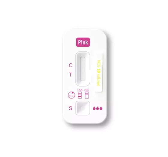 Hydrex super czuły płytkowy test ciążowy HCG Pink 1 sztuka