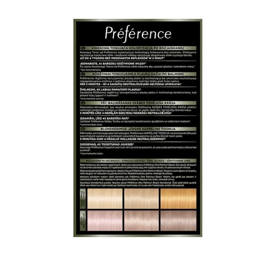 L'Oréal Paris Preference Le Blonding Koloryzacja Tonująca Pearly Boost