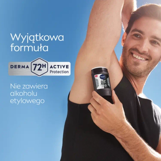 NIVEA MEN Black&White Invisible Original antyperspirant w sztyfcie dla mężczyzn 50 ml