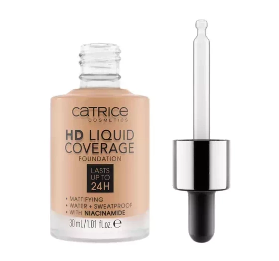 Catrice HD Liquid Coverage płynny podkład kryjący 040 Warm Beige 30 ml