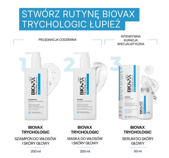 Biovax Trychologic Łupież szampon do włosów 200 ml