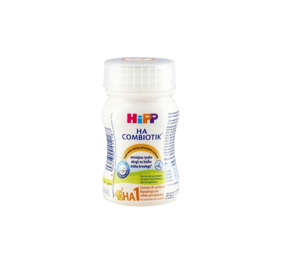 HIPP HA Combiotik mleko początkowe z hydrolizowanym białkiem gotowe do spożycia 1 90 ml