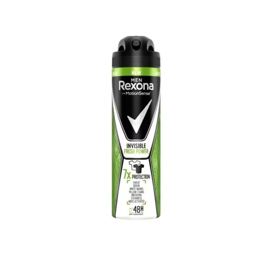 Rexona Invisible Fresh Power antyperspirant w aerozolu dla mężczyzn 150 ml