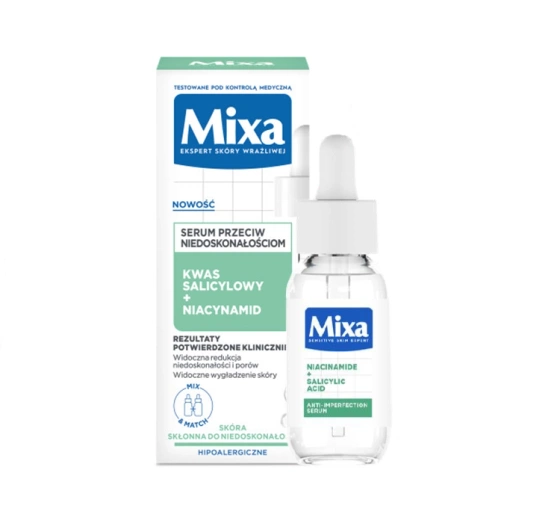 Mixa serum przeciw niedoskonałościom Kwas salicylowy Niacynamid 30 ml