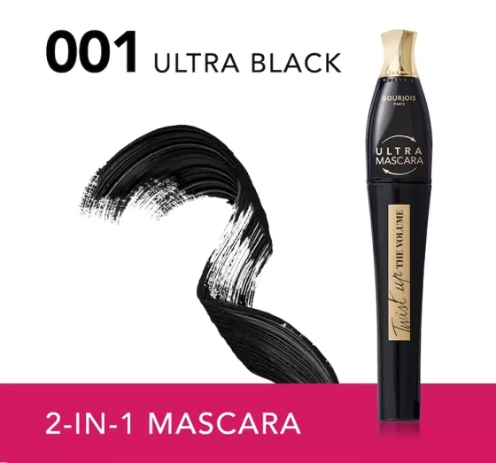 Bourjois Twist Up The Volume tusz do rzęs 001 Ultra Black 8 ml