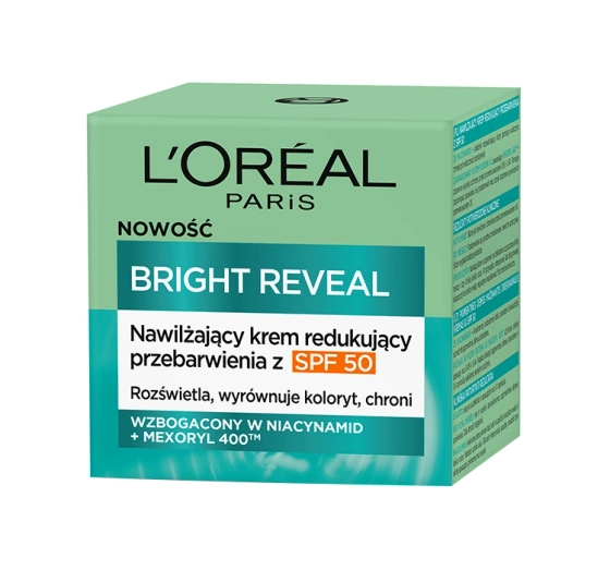 L'Oréal Paris Bright Reveal nawilżający krem redukujący przebarwienia z SPF50 50 ml