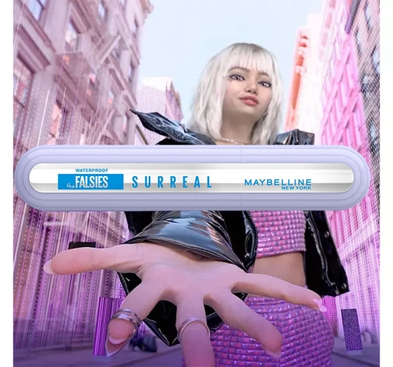 Maybelline The Falsies Surreal wodoodporny tusz do rzęs 01 Very Black 10 ml