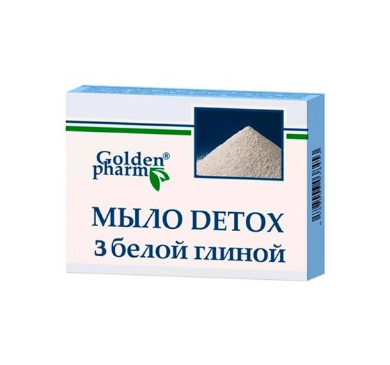 GoldenPharm Detox mydło w kostce z białą glinką 70g