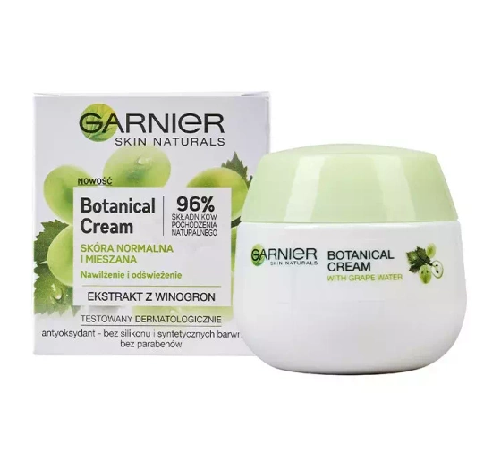 Garnier Grape krem nawilżający do skóry normalnej i mieszanej 50 ml
