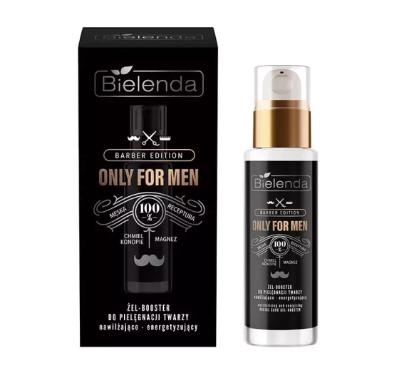 Bielenda Only For Men Barber Edition nawilżająco-energetyzujący żel-booster 30 ml