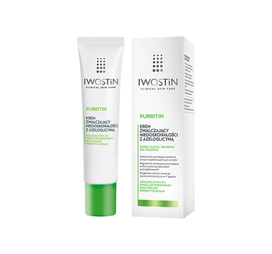 Iwostin Purritin krem zwalczający niedoskonałości z azeloglicyną 40 ml