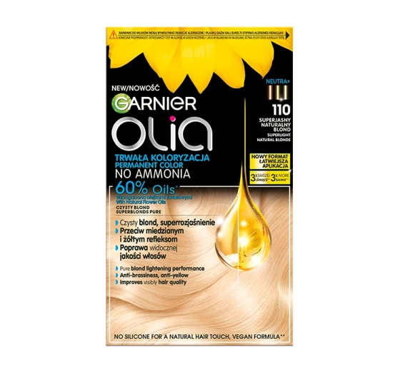 Garnier Olia trwała farba do włosów bez amoniaku 110 Superjasny Naturalny Blond