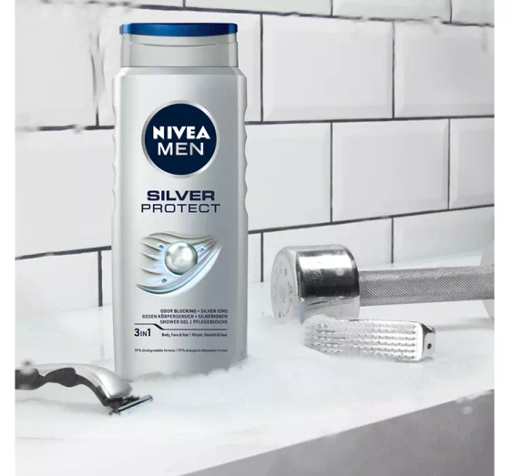 NIVEA MEN Silver Protect żel pod prysznic dla mężczyzn 500 ml