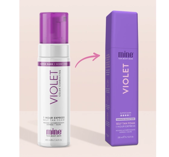 TANEXPERT MINETAN VIOLET PIANKA SAMOOPALAJĄCA 200ML