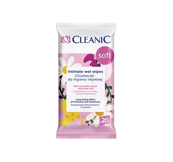 Cleanic Soft chusteczki do higieny intymnej 20 sztuk