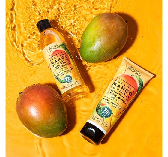 Barwa Naturalna szampon do włosów puszących się i zniszczonych Mango 300 ml