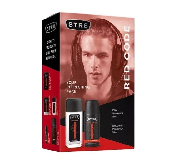 STR8 Red Code zapachowy spray z atomizerem 85 ml dezodorant spray 150 ml