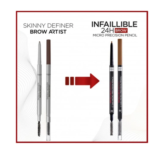 L'Oréal Paris Brow Artist Skinny Definer kredka do brwi 105 Brunette 1 g