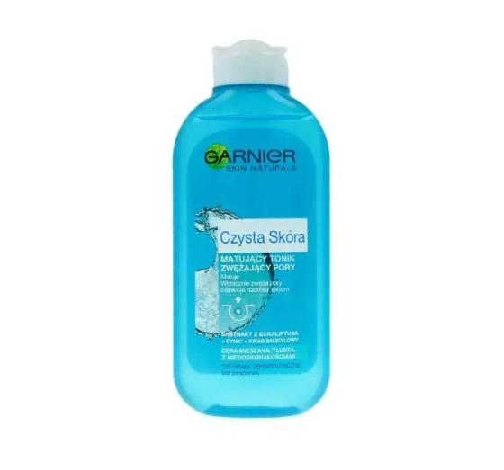 Garnier Czysta Skóra matujący tonik do twarzy zwężający pory 200 ml
