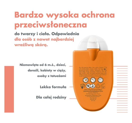 Avène Refleks Słoneczny krem SPF50 skóra wrażliwa 30 ml
