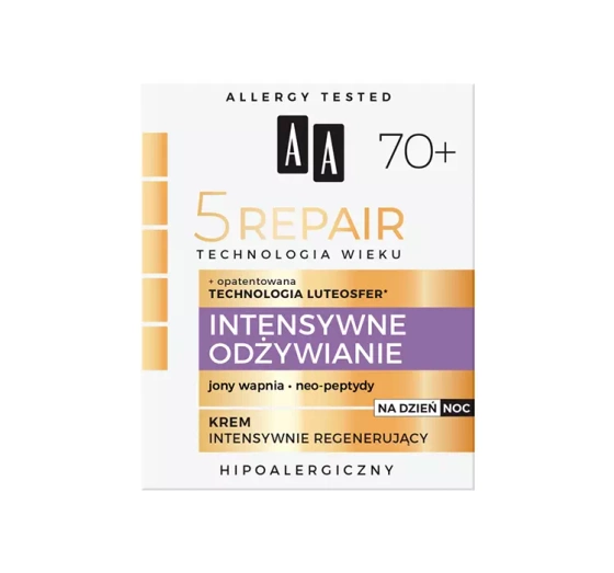 AA 5 Repair Intensywne Odżywianie 70 regenerujący krem do twarzy na dzień i na noc 50 ml