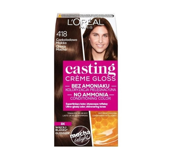 L'Oréal Paris Casting Créme Gloss farba do włosów 418 Czekoladowa mokka