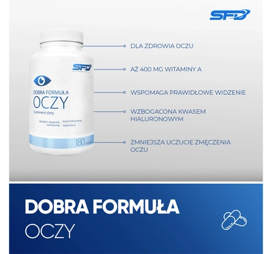 SFD DOBRA FORMUŁA OCZY SUPLEMENT DIETY 180 TABLETEK