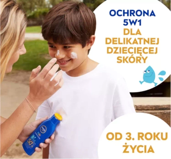 NIVEA SUN Kids Protect&Moisture przeciwsłoneczny balsam do opalania dla dzieci SPF50 200 ml