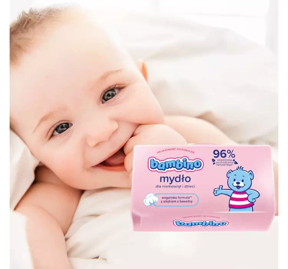 Bambino mydło w kostce z lanoliną dla dzieci 90 g