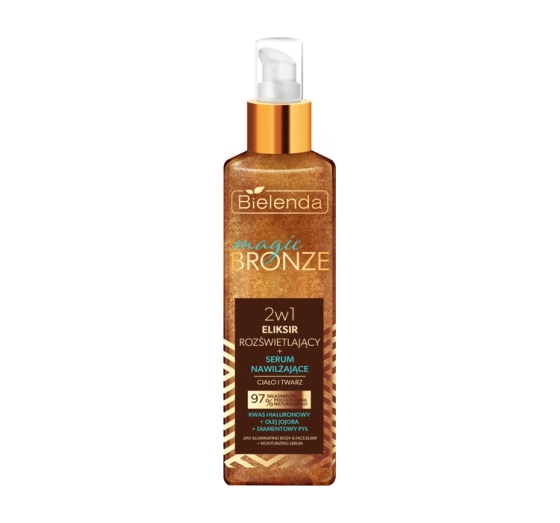 Bielenda Magic Bronze eliksir rozświetlający serum nawilżające 2w1 150 ml
