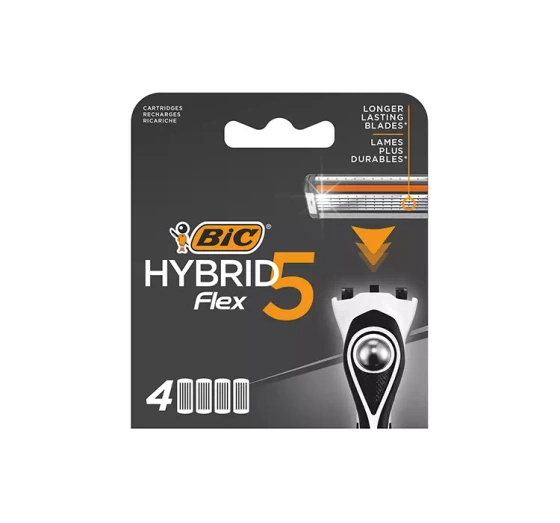 BIC Hybrid Flex5 wkłady do maszynki do golenia dla mężczyzn 4 sztuki