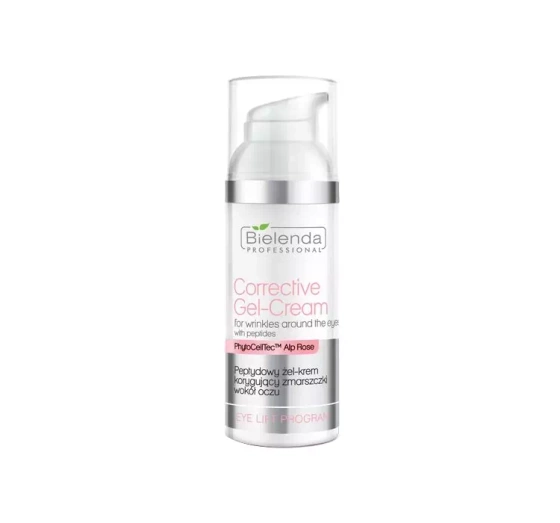 Bielenda Professional Corrective Gel-Cream peptydowy żel krem korygujący zmarszczki wokół oczu 50 ml