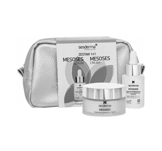 Sesderma Mesoses zestaw prezentowy w kosmetyczce serum 30 ml krem do twarzy 50 ml