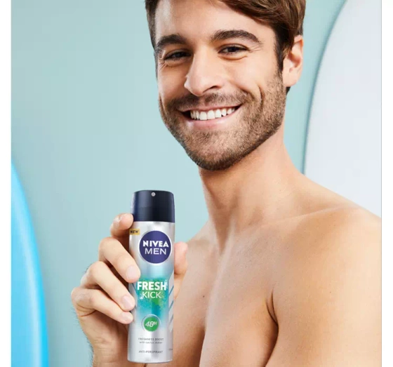 NIVEA MEN Fresh Kick antyperspirant w sprayu dla mężczyzn 150 ml
