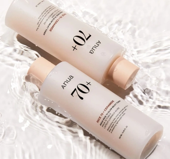 Anua Rice 70 Glow Milky Toner nawilżający tonik do twarzy 250 ml
