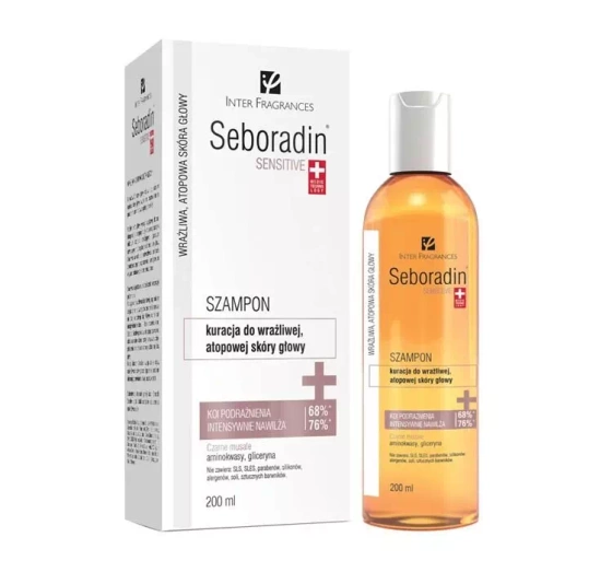 Seboradin Sensitive szampon-kuracja do wrażliwej, atopowej skóry głowy 200 ml