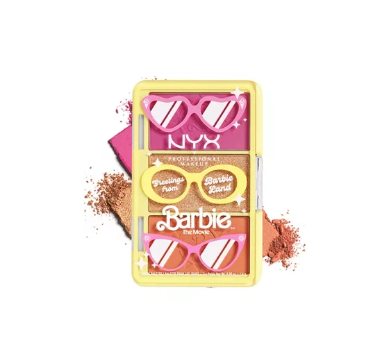NYX Professional Makeup × Barbie Mini paletka do konturowania twarzy Greetings From Barbieland 4,8 g