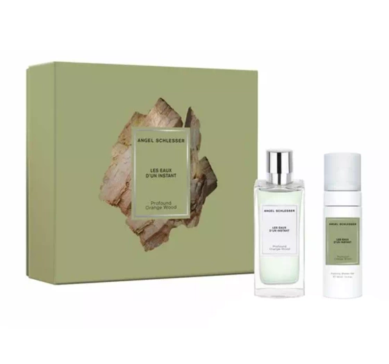 Angel Schlesser Les Eaux d’un Instant Profound Orange Wood woda toaletowa spray 100 ml żel pod prysznic 100 ml
