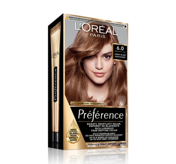 L’Oréal Paris Préférence farba do włosów 6.0 Ciemny Blond