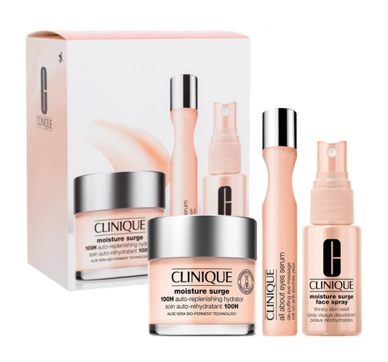 Clinique All About Moisture Set zestaw krem-żel do twarzy 75ml mgiełka 30ml serum pod oczy 15ml